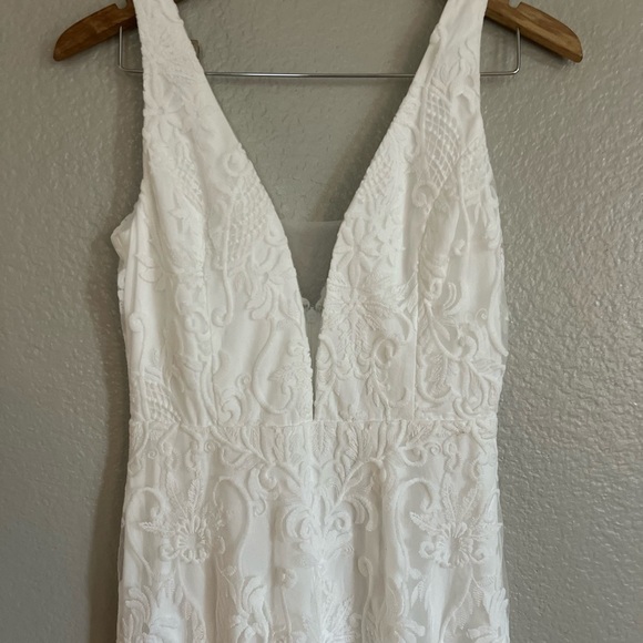 Fantastical Love White Embroidered Sleeveless Maxi Dress - Picture 6 of 9